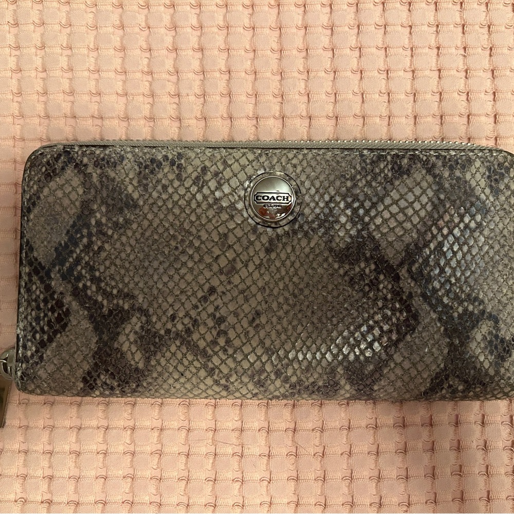 Coach Python-Print Zip Wallet - image 1